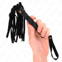 Kink - Mini Fouet Daim Noir 30 Cm